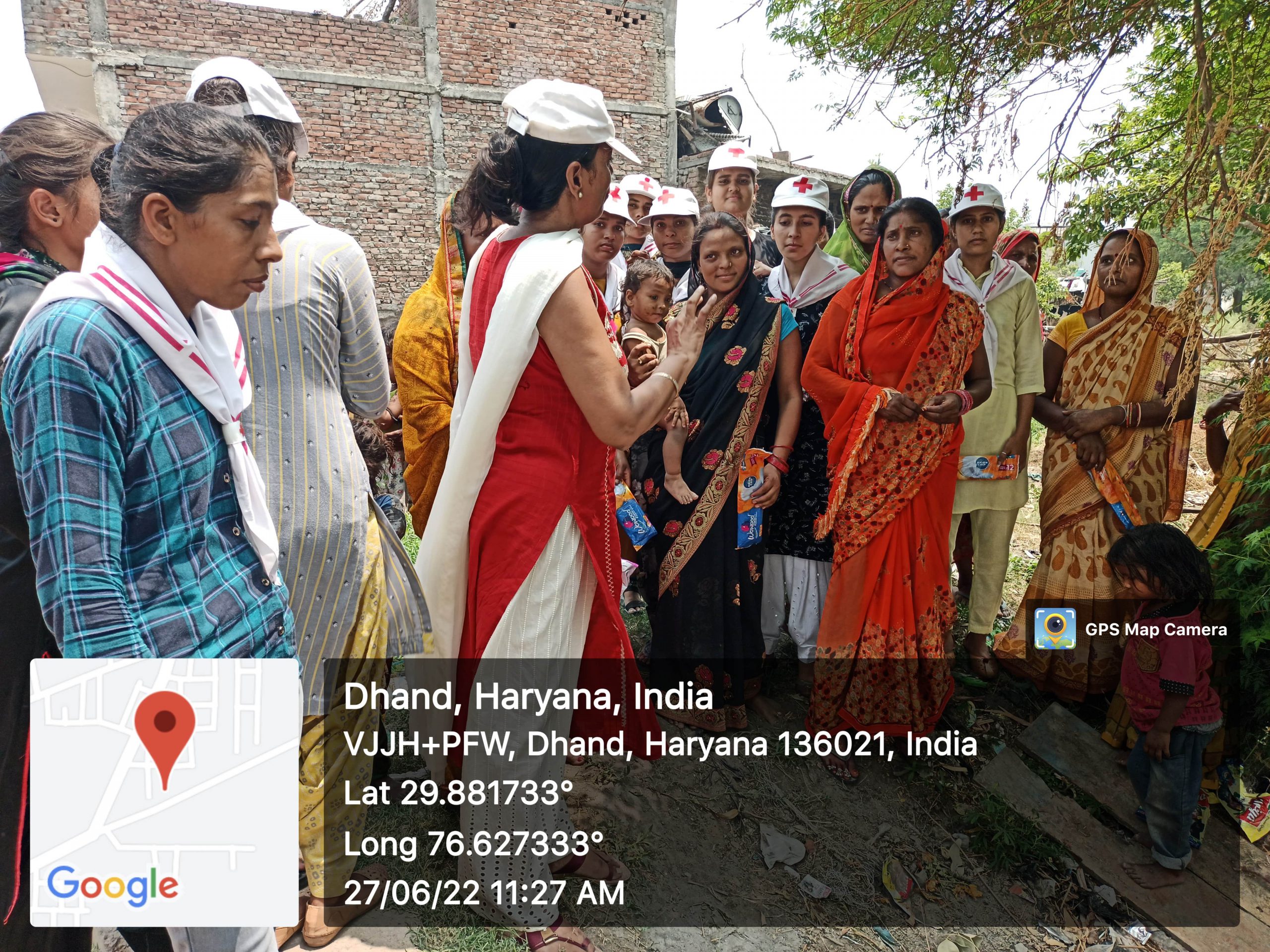 Menstrual Hygiene Awareness Programme by Red Cross in slum areas